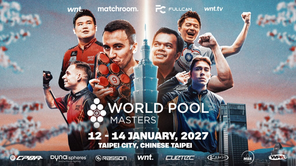 31/05/2026 MATCHROOM LANDS IN CHINESE TAIPEI WITH WORLD POOL MASTERS AND FULLC...
